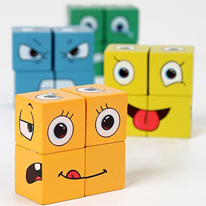 Wooden Face Change Cube Game