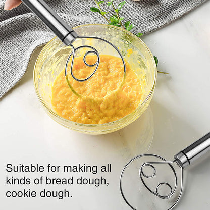 2 Pack Premium Stainless Steel Dutch Whisk