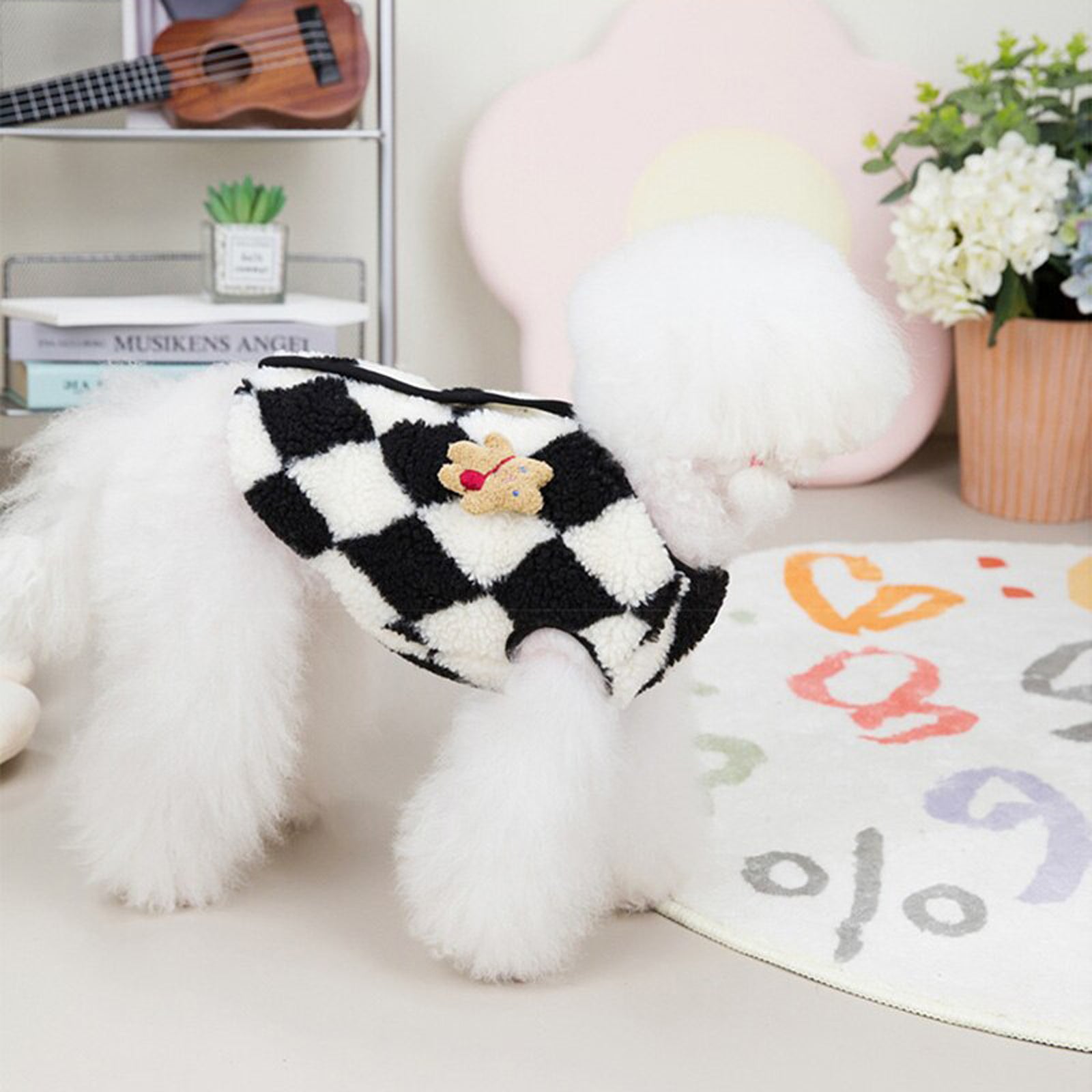 Argyle Pattern Vest Dog Sweater Pet Puppy Clothing.