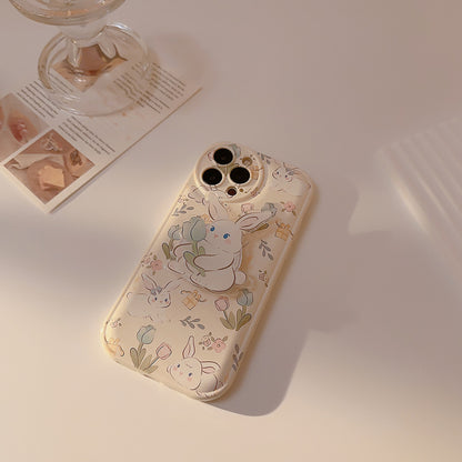 Cute Rabbit iPhone Cover with Handy Kickstand