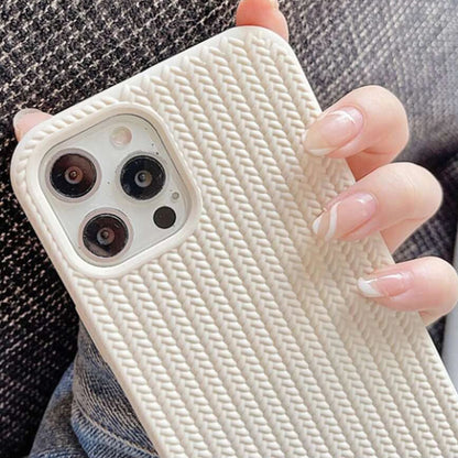 Woven Texture Knitted Style Phone Case for Apple iPhone