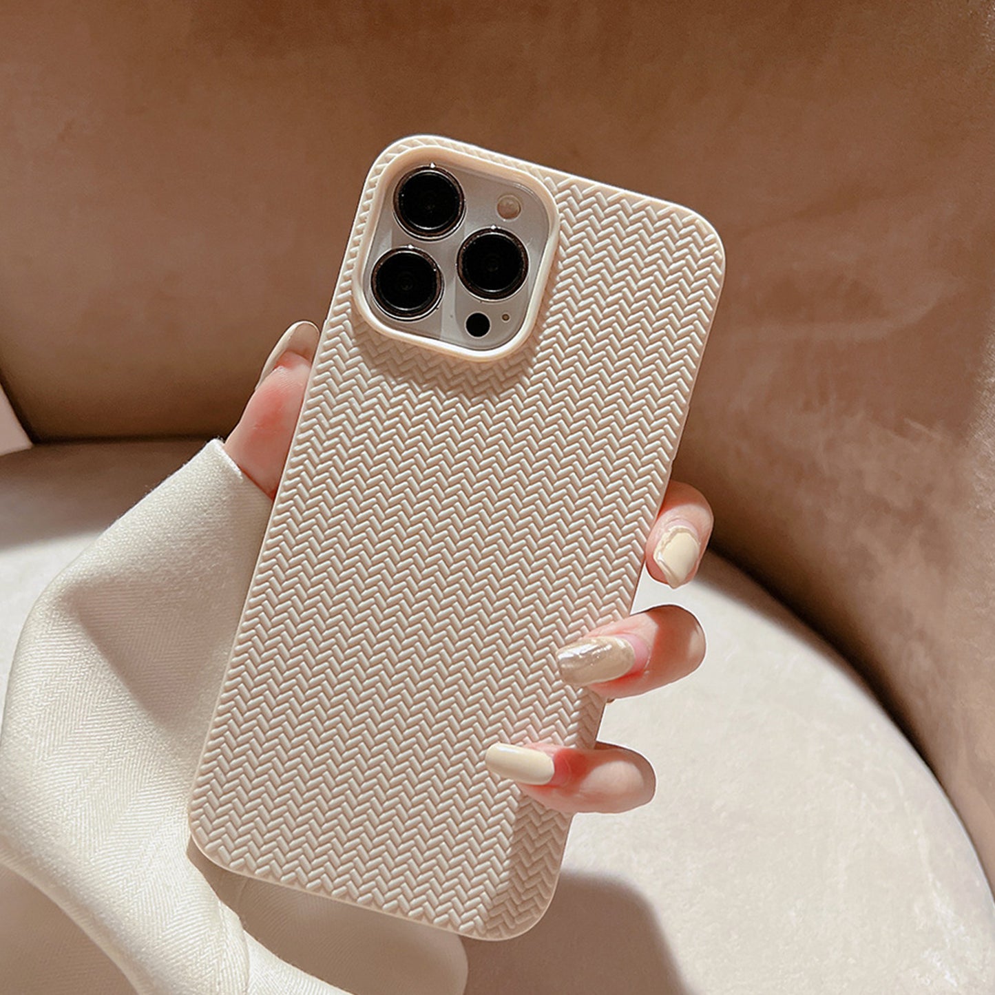 Woven Texture Knitted Style Phone Case for Apple iPhone