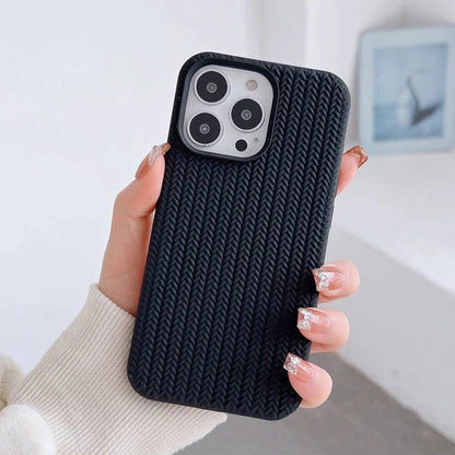 Woven Texture Knitted Style Phone Case for Apple iPhone