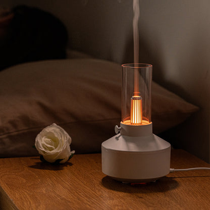 Vintage Lamp Humidifier LED Light Aromatherapy Diffuser