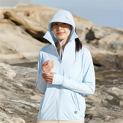 Women's UV Protection Hoodie Jacket UPF 50+.