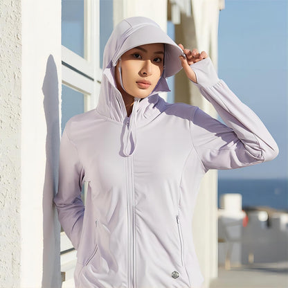 Women's UV Protection Hoodie Jacket UPF 50+.